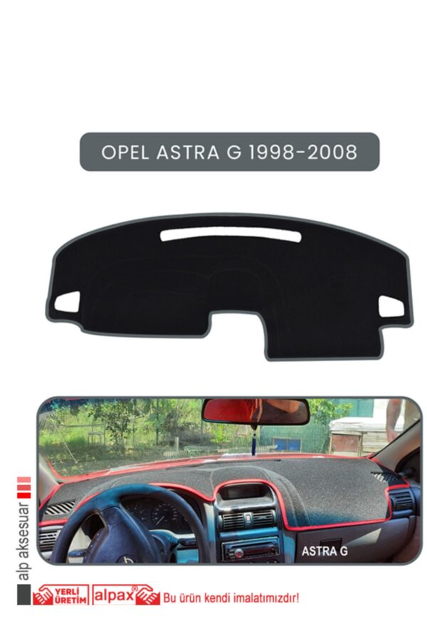 Opel Astra G 1998-2008 Torpido Koruma Halısı - Gri Kenar