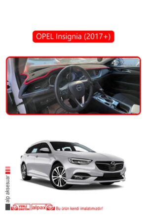 Opel Insignia (2017 ) Torpido Koruma Halısı - Kırmızı Kenar