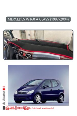 Mercedes W168 A Class 1997-2004 Torpido Koruma Halısı - Gri Kenar