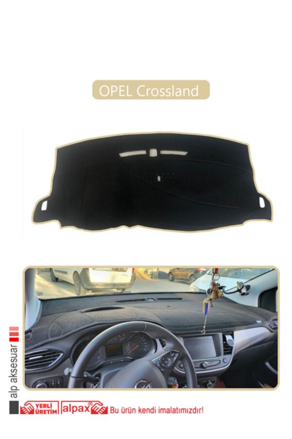 Opel Crossland Torpido Koruma Halısı - Bej Kenar