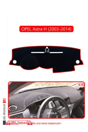 Opel Astra H 2003-2014 Torpido Koruma Halısı - Kırmızı Kenar