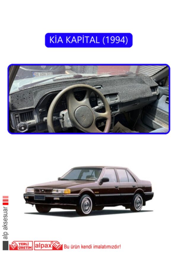 Kia Kapital 1994 Torpido Koruma Halısı - Mavi Kenar
