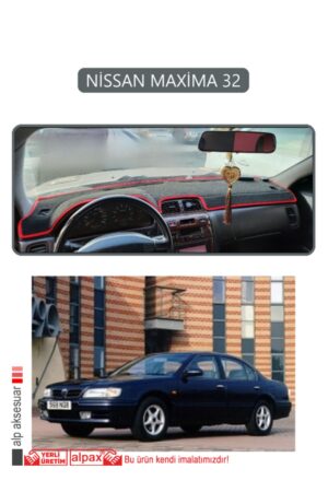 Nissan Maxima 32 Torpido Koruma Halısı - Gri Kenar