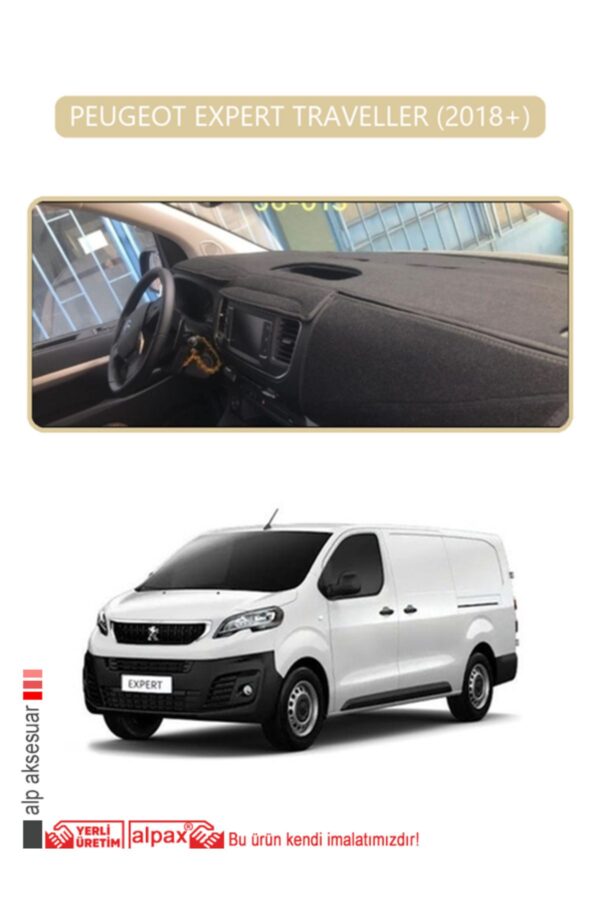 Peugeot Expert Traveller 2018+ Torpido Koruma Halısı - Bej Kenar