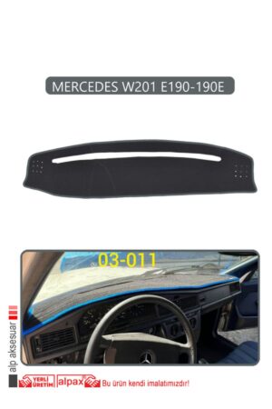 Mercedes W201 E190-190E Torpido Koruma Halısı - Gri Kenar