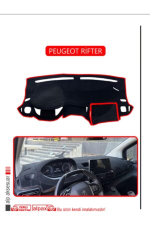 Peugeot Rifter Torpido Koruma Halısı - Kırmızı Kenar