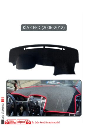 Kia Ceed 2006-2012 Torpido Koruma Halısı - Gri Kenar