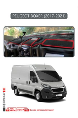 Peugeot Boxer 2017 - 2021 Torpido Koruma Halısı - Gri Kenar