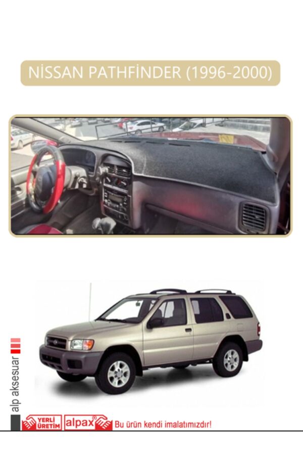 Nissan Pathfinder 1996-2000 Torpido Koruma Halısı - Bej Kenar