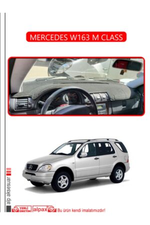 Mercedes W163 M Class Torpido Koruma Halısı - Kırmızı Kenar