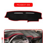 Peugeot 106 Torpido Koruma Halısı - Kırmızı Kenar