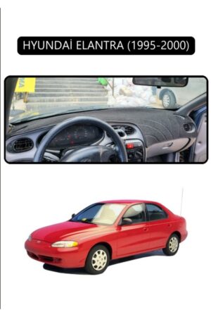 Hyundai Elantra 1995-2000 Torpido Koruma Halısı - Siyah Kenar