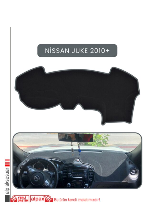 Nissan Juke 2010+ Torpido Koruma Halısı - Gri Kenar