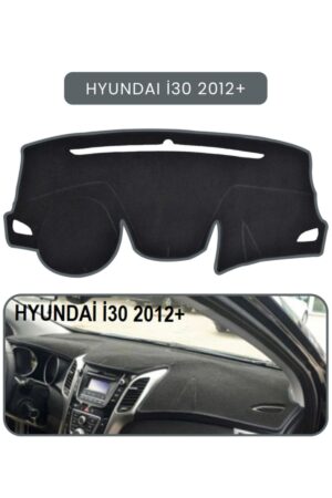 Hyundai İ30 2012+ Torpido Koruma Halısı - Gri Kenar