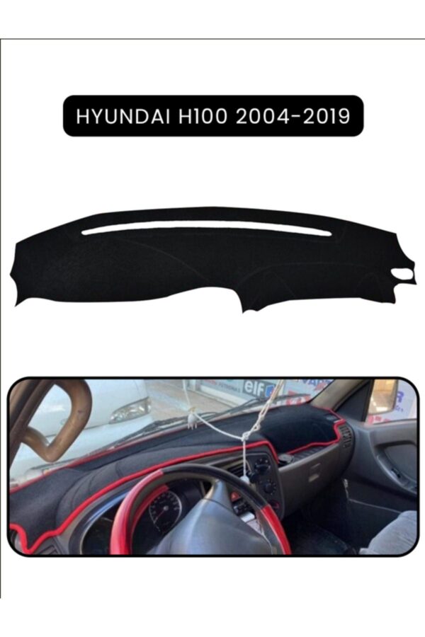 Hyundai H100 2004-2019 Torpido Koruma Halısı - Siyah Kenar