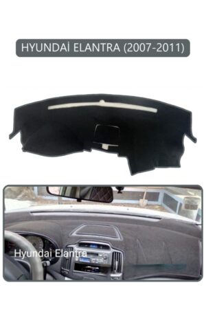 Hyundai Elantra 2007-2011 Torpido Koruma Halısı - Gri Kenar