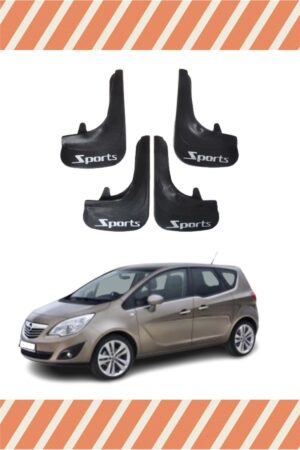 Opel Meriva Sports yazılı 4’lü tozluk çamurluk paçalık dayanıklı