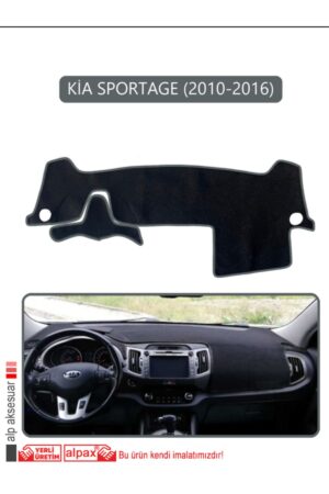 Kia Sportage 2010-2016 Torpido Koruma Halısı - Gri Kenar