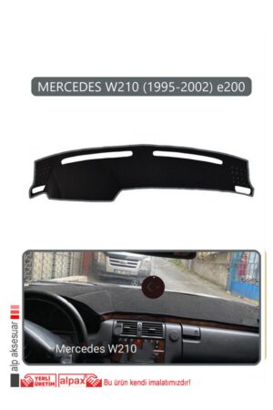 Mercedes W210 1995-2002 E200 Torpido Koruma Halısı - Gri Kenar