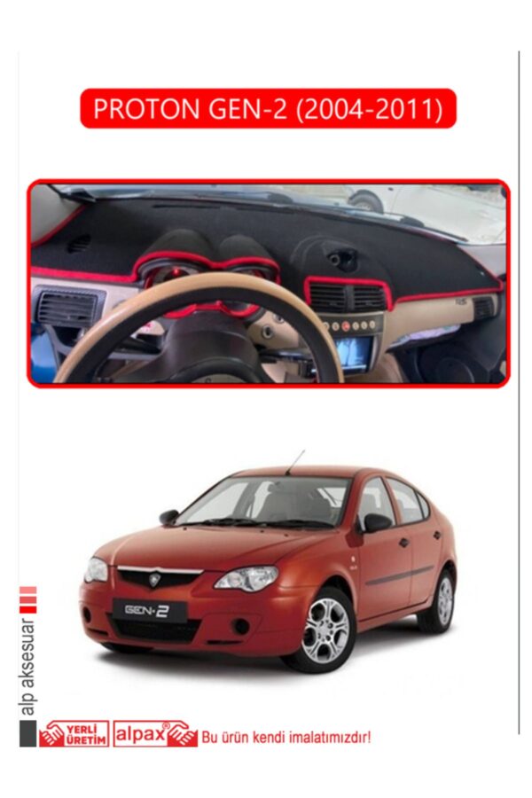 Proton Gen-2 (2004-2011) Torpido Koruma Halısı - Kırmızı Kenar