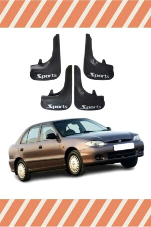 Hyundai Accent yumurta kasa sports yazılı 4’lü tozluk çamurluk paçalık