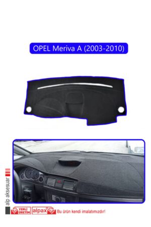 Opel Meriva A (2003-2010) Torpido Koruma Halısı - Mavi Kenar