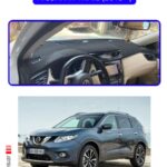 Nissan X-Trail 2013+ Torpido Koruma Halısı - Mavi Kenar