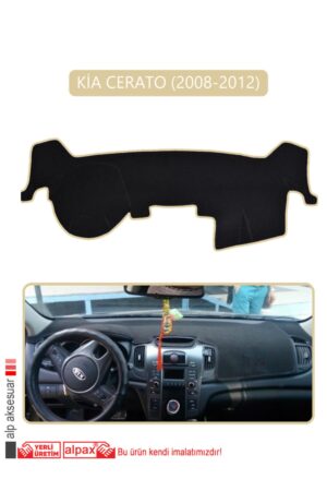 Kia Cerato 2008-2012 Torpido Koruma Halısı - Bej Kenar