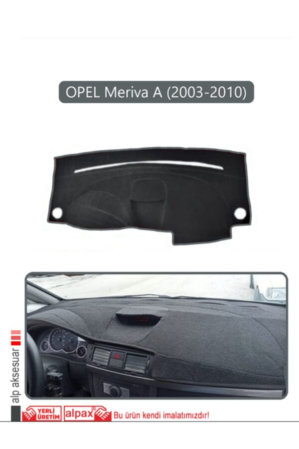 Opel Meriva A (2003-2010) Torpido Koruma Halısı - Gri Kenar