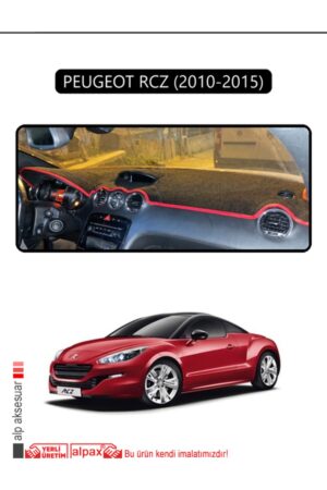 Peugeot Rcz 2010 - 2015 Torpido Koruma Halısı - Siyah Kenar