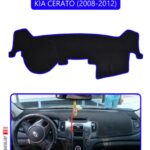 Kia Cerato 2008-2012 Torpido Koruma Halısı - Mavi Kenar