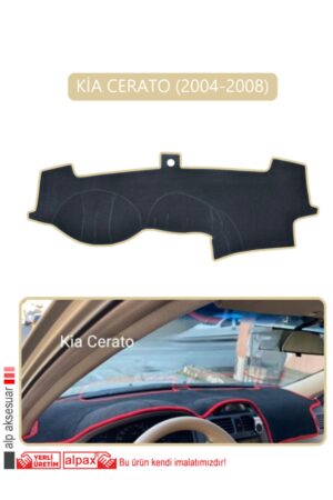 Kia Cerato 2004-2008 Torpido Koruma Halısı - Bej Kenar