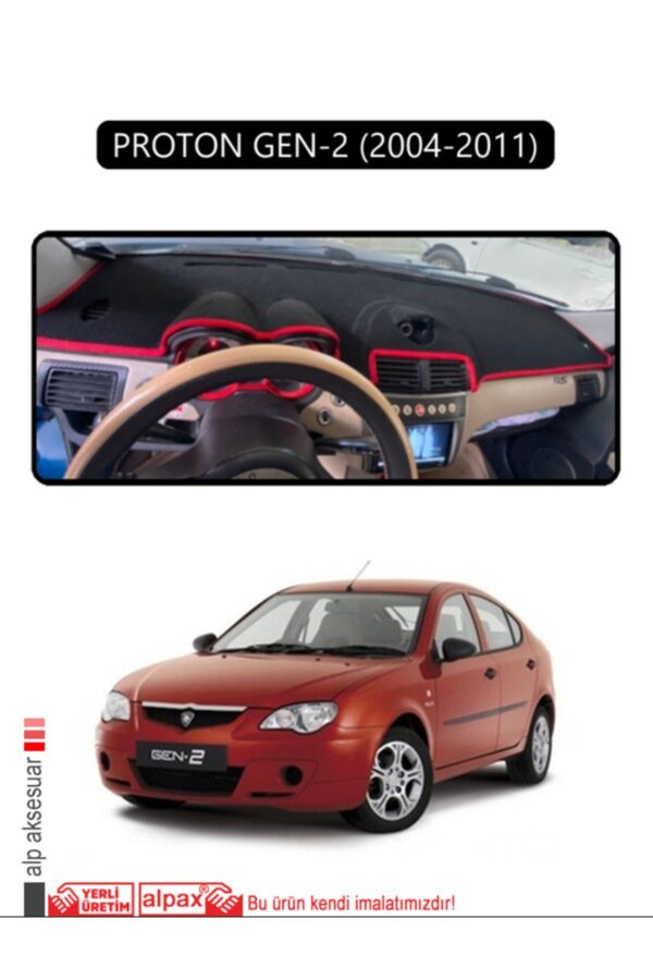 Proton Gen-2 (2004-2011) Torpido Koruma Halısı - Siyah Kenar