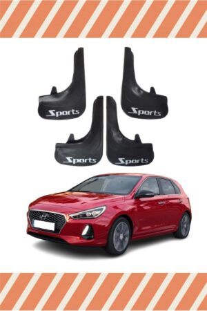 Hyundai I30 Sports yazılı 4’lü tozluk çamurluk paçalık uzun ömürlü
