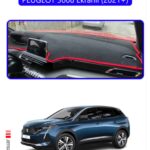 Peugeot 3008 Ekranlı 2021 Torpido Koruma Halısı - Mavi Kenar