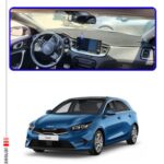Kia Ceed 2020+ Torpido Koruma Halısı - Mavi Kenar