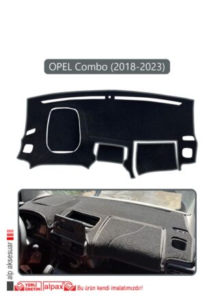 Opel Combo 18 (2018-2023) Torpido Koruma Halısı - Gri Kenar