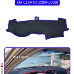 Kia Cerato 2004-2008 Torpido Koruma Halısı - Mavi Kenar