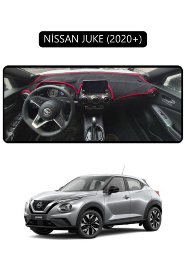 Nissan Juke 2020+ Torpido Koruma Halısı - Siyah Kenar