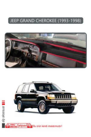 Jeep Grand Cherokee 1993-1998 Torpido Koruma Halısı - Gri Kenar