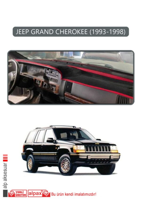 Jeep Grand Cherokee 1993-1998 Torpido Koruma Halısı - Gri Kenar