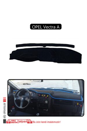 Opel Vectra A Torpido Koruma Halısı - Siyah Kenar