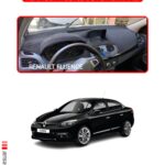 Fluence Uyumlu Buyuk Ekranlı Torpido Koruyucu - Kırmızı Kenar