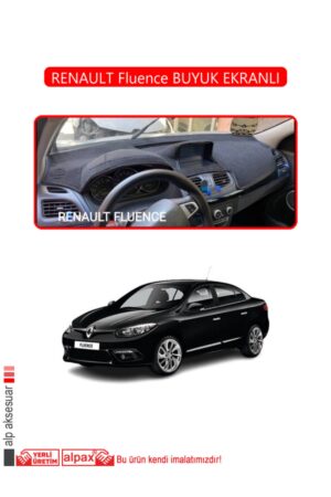 Fluence Uyumlu Buyuk Ekranlı Torpido Koruyucu - Kırmızı Kenar