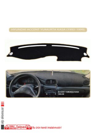 Hyundai Accent Era 2006-2011 Arası Modeller Için Oto Torpido Koruyucu - Bej Kenar