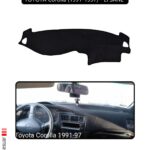 Toyota Corolla 1991-1997 Arası Modeller Için Oto Torpido Koruyucu - Siyah Kenar