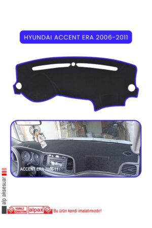 Hyundai Accent Era 2006-2011 Arası Modeller Için Oto Torpido Koruyucu - Mavi Kenar