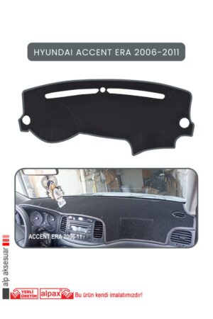 Hyundai Accent Era 2006-2011 Arası Modeller Için Oto Torpido Koruyucu - Gri Kenar
