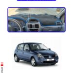 Renault Clio2 Ekranlı Modeller Için Oto Torpido Koruyucu - Mavi Kenar
