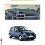 Renault Clio2 Ekranlı Modeller Için Oto Torpido Koruyucu - Bej Kenar